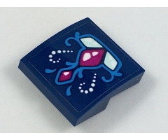 Slope, Curved 2 x 2 with Dragon Front Foot Pattern (Sticker) - Set 41187