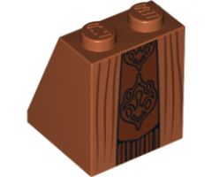 Slope 65 2 x 2 x 2 with Bottom Tube with Minifigure Dress/Skirt/Robe, SW Neimoidian Viceroy Pattern