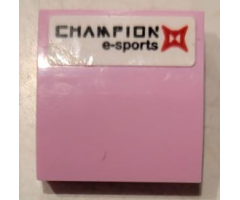 Slope, Curved 2 x 2 x 2/3 with 'CHAMPION e-sports' Pattern (Sticker) - Set 75973