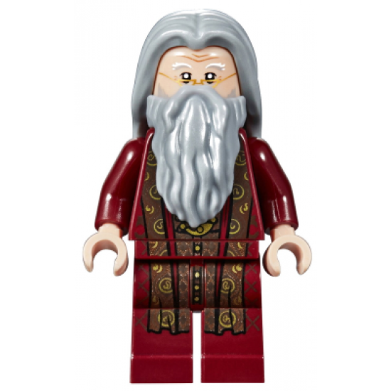 Albus Dumbledore, Dark Red Robe, Light Bluish Gray Hair