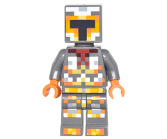 Minecraft Skin 1 - Pixelated, Yellow and Orange Armor