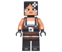 Minecraft Skin 2 - Pixelated, Female with Flower and Suspenders