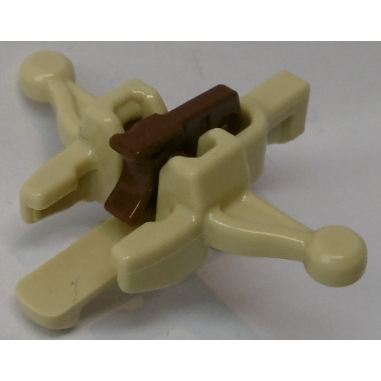 Minifigure, Weapon Crossbow with Mini Blaster / Shooter with Reddish Brown Trigger (20105 / 15392)