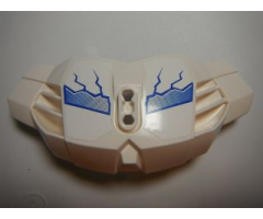 Hero Factory Chest Armor Large with Blue and White Fractures Pattern (Stickers) - Set 6230