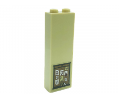 Brick 1 x 2 x 5 with Notice Board, Books and Papers Pattern (Sticker) - Set 71043