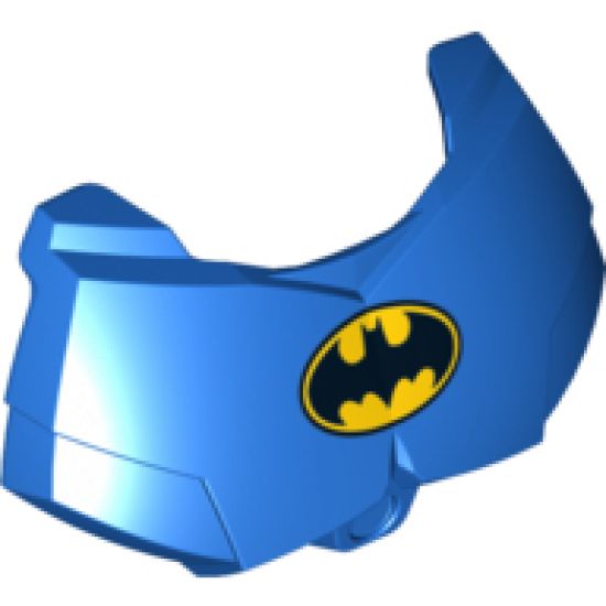 Large Figure Part Chest Armor Small with Batman Logo Pattern