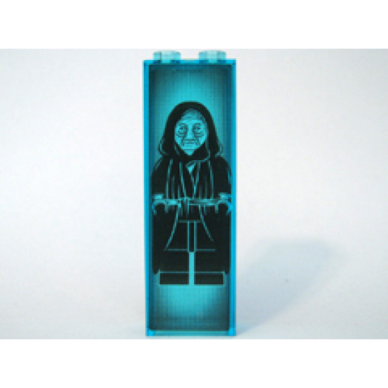 Brick 1 x 2 x 5 with Emperor Palpatine Pattern on Both Sides (Stickers) - Set 6211