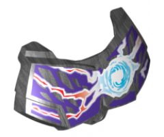 Large Figure Part Chest Armor Small with Chi and Dark Purple (Raven) Pattern