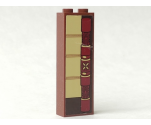 Brick 1 x 2 x 5 with Totem Pole Model Right Side Pattern (Sticker) - Set 41149