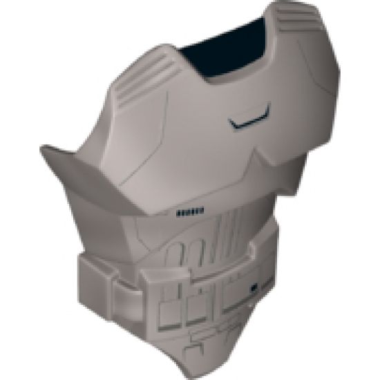 Large Figure Part Torso with SW Gray Armor Pattern (Captain Phasma)