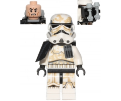 Sandtrooper - Black Pauldron, Ammo Pouch, Dirt Stains, Survival Backpack