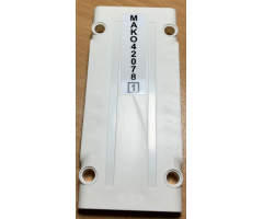 Technic, Panel Plate 5 x 11 x 1 with 'MAKO420781' Vertically Printed Pattern (Sticker) - Set 42078