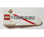 Technic, Panel Fairing # 3 Small Smooth Long, Side A with LEGO TECHNIC Logo and Red Stripe Pattern (Sticker) - Set 42000