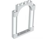 Door, Frame 1 x 6 x 7 Rounded Pillars with Top Arch and Notches