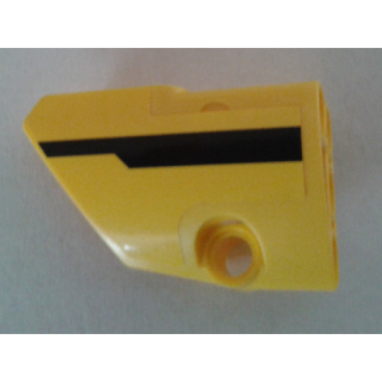 Technic, Panel Fairing # 1 Small Smooth Short, Side A with Black Stripe Pattern (Sticker) - Set 8053
