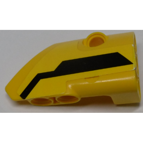 Technic, Panel Fairing # 2 Small Smooth Short, Side B with Black Stripe Pattern (Sticker) - Set 42009