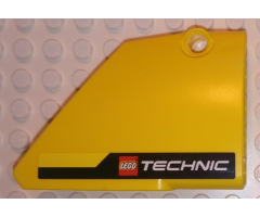 Technic, Panel Fairing #14 Large Short Smooth, Side B with Black Stripe and LEGO TECHNIC Logo Pattern (Sticker) - Set 8069