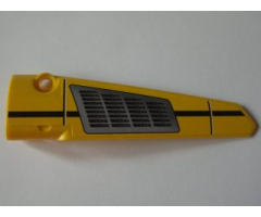 Technic, Panel Fairing # 5 Long Smooth, Side A with Black Line and Grille Pattern (Sticker) - Set 8043