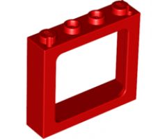 Window 1 x 4 x 3 Train - 2 Hollow Studs and 2 Solid Studs