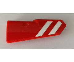 Technic, Panel Fairing #21 Very Small Smooth, Side B with Red and White Danger Stripes Pattern (Sticker) - Set 42082