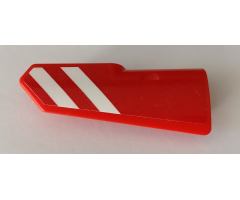 Technic, Panel Fairing #22 Very Small Smooth, Side A with Red and White Danger Stripes Pattern (Sticker) - Set 42082