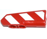 Technic, Panel Fairing #21 Very Small Smooth, Side B with Red and White Danger Stripes Pattern Model Left Side (Sticker) - Set 42008