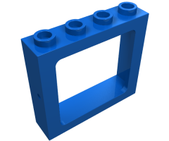 Window 1 x 4 x 3 Train - Hollow Studs