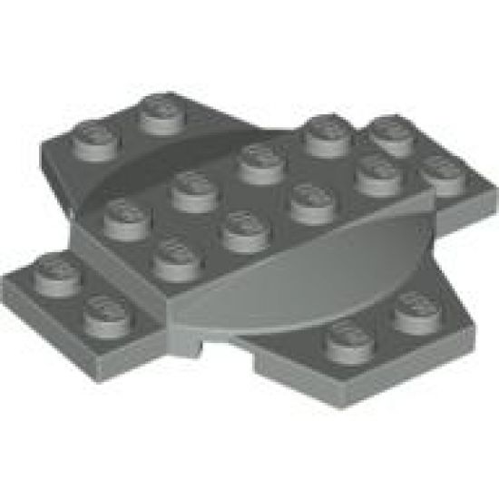 Plate, Modified 6 x 6 x 2/3 Cross with Dome