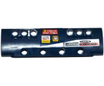 Technic, Panel Curved 11 x 3 with 10 Pin Holes through Panel Surface with White Stripe and Sponsor Logos Pattern Right (Stickers) - Set 42033