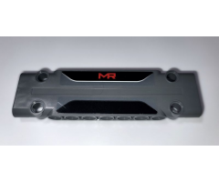 Technic, Panel Plate 3 x 11 x 1 with Red 'MR' on Black Background Pattern (Sticker) - Set 42069