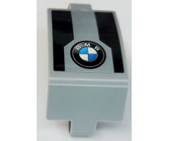 Technic, Panel Curved 3 x 5 x 3 with BMW Logo and Black Stripes Pattern (Sticker) - Set 42063