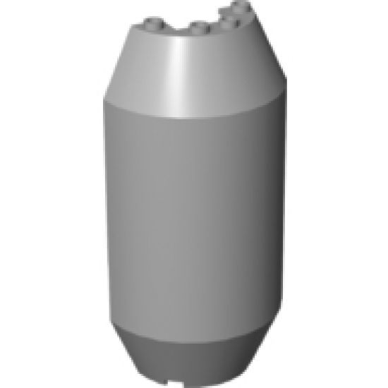 Cylinder Half 3 x 6 x 10 with 1 x 2 Cutout