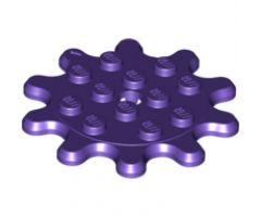 Plate, Round 4 x 4 with 10 Gear Teeth / Flower Petals