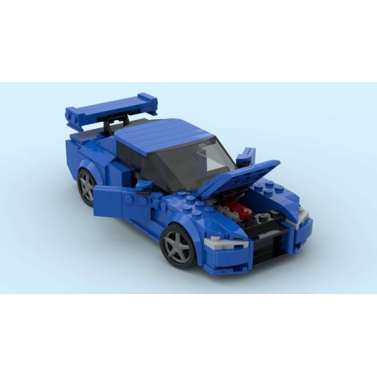 Skyline GT-R (R34 blue version) inspired by LEGO Speed Champions Set 76917