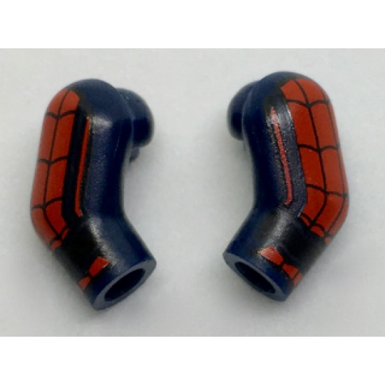 Arm, (Matching Left and Right) Pair with Black and Red Webbing Pattern