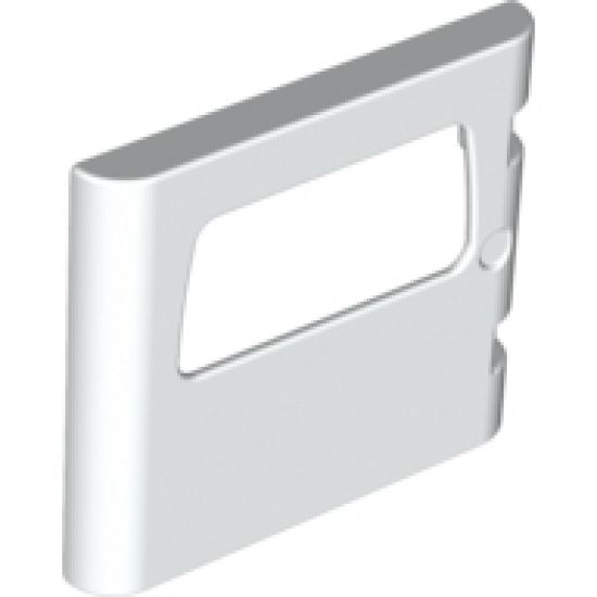 Duplo, Building Door / Window Pane 1 x 4 x 3 with One Pane and Rounded Sides