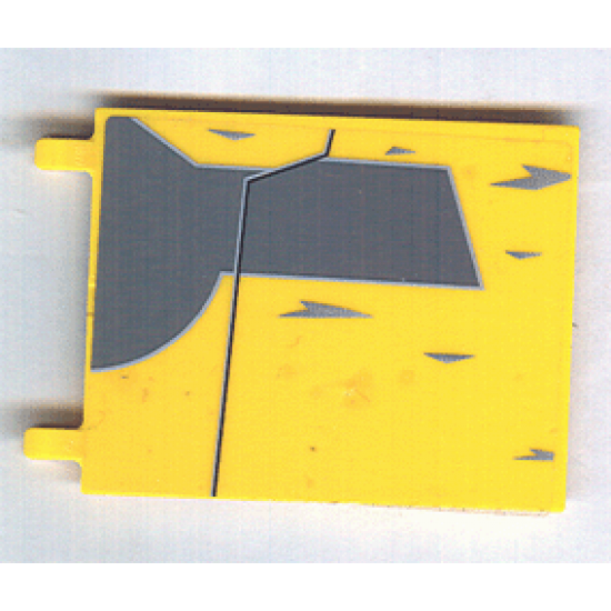 Flag 6 x 4 with Gray Jedi Starfighter Pattern on both sides (Stickers) - Set 7669