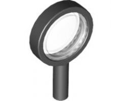 Minifigure, Utensil Magnifying Glass with Removable Lens with Trans-Clear Lens