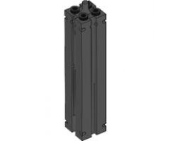 Support 2 x 2 x 8 with Grooves and Top Peg, Smooth on All Sides