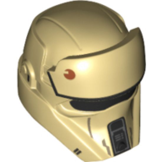 Minifigure, Headgear Helmet SW Scarif Stormtrooper Pattern