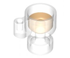 Minifigure, Utensil Stein / Cup with Trans-Orange Drink Pattern