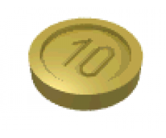 Minifigure, Utensil Coin Type 1 with 10 Mark