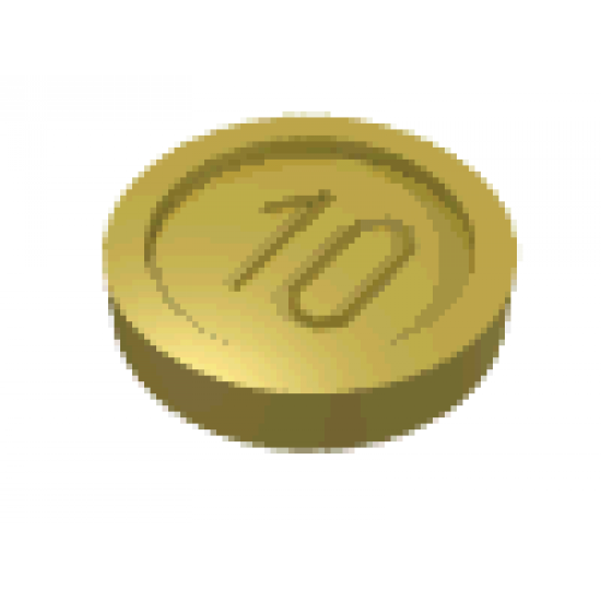 Minifigure, Utensil Coin Type 1 with 10 Mark