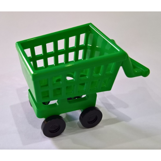 Minifigure, Utensil Shopping Cart Frame with Black Wheels Skateboard / Trolley (49649 / 2496)