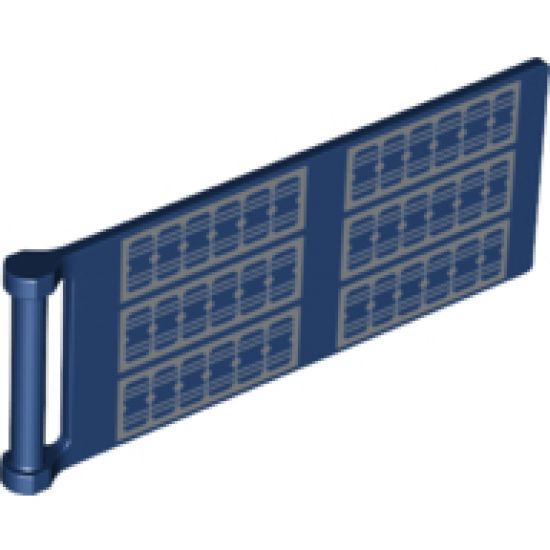 Flag 7 x 3 with Rod with Solar Panels Pattern