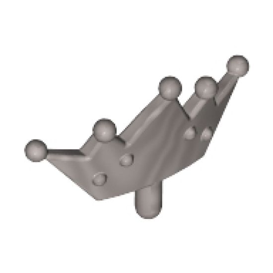 Minifigure, Headgear Accessory Crown Tiara, 5 Points, Rounded Ends