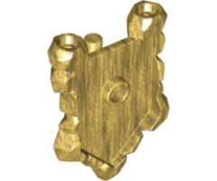 Minifigure, Shield Pentagonal with Rock Edges