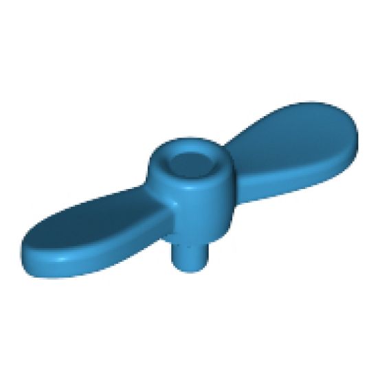 Minifigure, Headgear Accessory Propeller 2 Blade Twisted Tiny with Pin Attachment