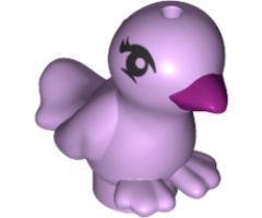 Animal, Air Bird Friends / Elves with Magenta Beak and Black Eyes Pattern (Violet)