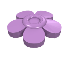 Friends Accessories Hair Decoration, Flower with Smooth Petals and Pin